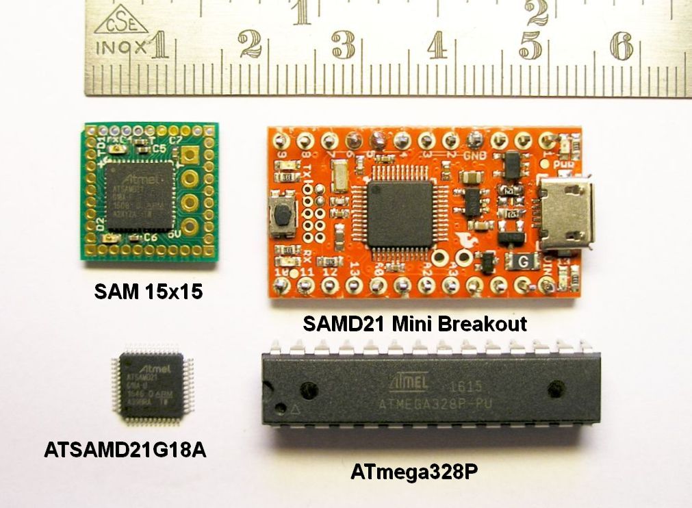 The SAM 15x15 size compared The SAM 15x15 size compared