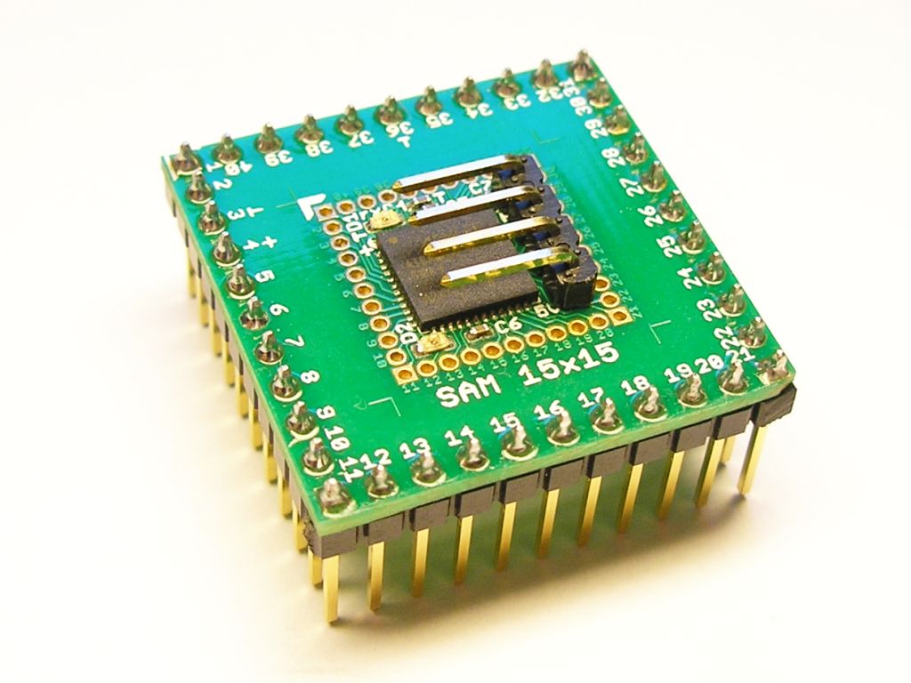 SAM 15x15 with 2.54mm headers SAM 15x15 with 2.54mm headers