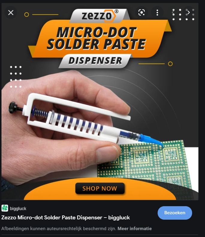 Fake Biggluck Zezzo Micro dot Solder Paste Dispenser